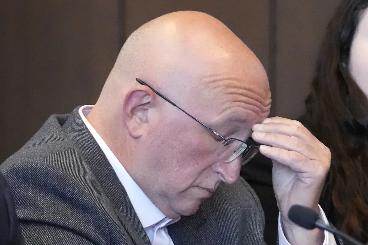 Robert E. Crimo Jr., listens during an appearance before Judge George D. Strickland at the Lake County Courthouse in Waukegan, Ill., on July 14, 2023. (Nam Y. Huh/AP Photo)