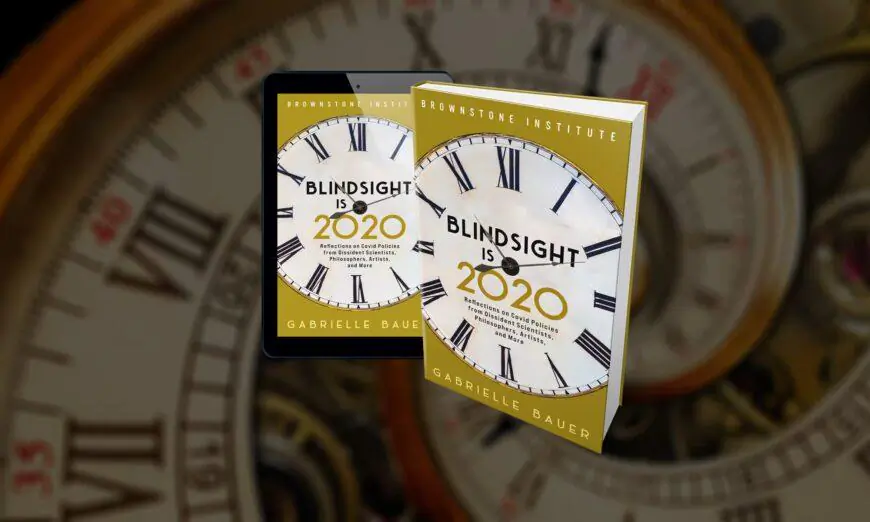 The cover of Gabrielle Bauer's book, “Blindsight is 2020: Reflections on Covid Policies from Dissident Scientists, Philosophers, Artists, and More.” (Brownstone Institute)
