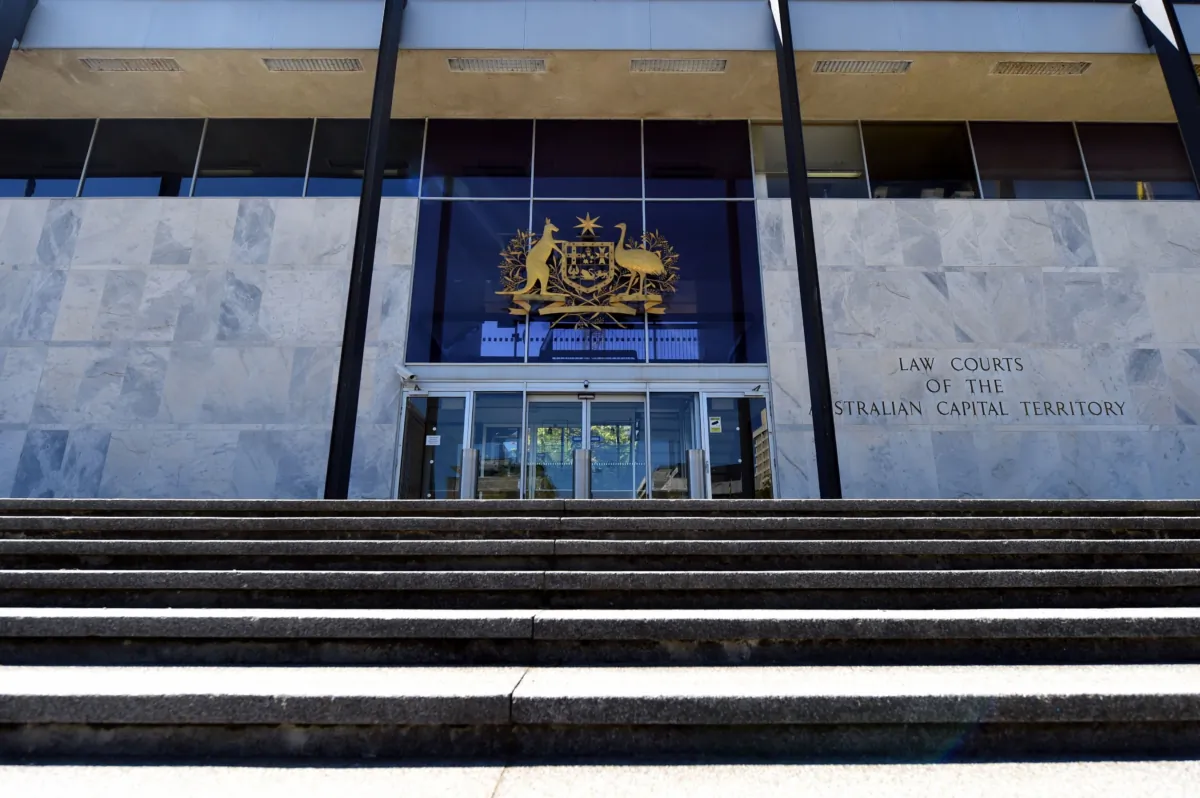 The ACT Supreme Court is seen in Canberra, Australia, on Oct. 24, 2016. (AAP Image/Lukas Coch)