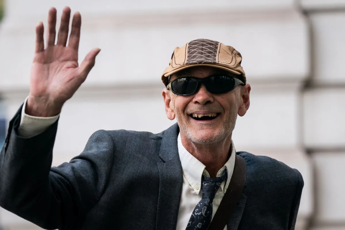 Lance O'Connor arrives at Westminster Magistrates' Court in London on Aug. 7, 2023. (PA)