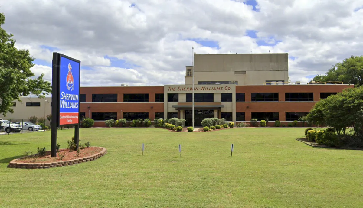 The Sherwin-Williams Distribution Center in Garland, Texas, in May 2022. (Google Maps/Screenshot via The Epoch Times)