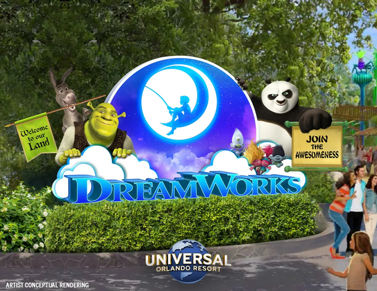 Attractions based on DreamWorks characters will open at Universal Studios theme park next year. (Universal Orlando/TNS)
