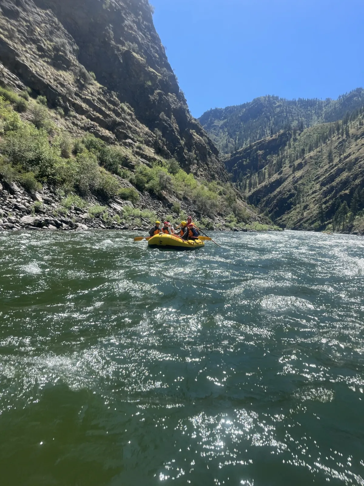 Riding the waves on the Main Salmon River in Idaho. (Andy Yemma)