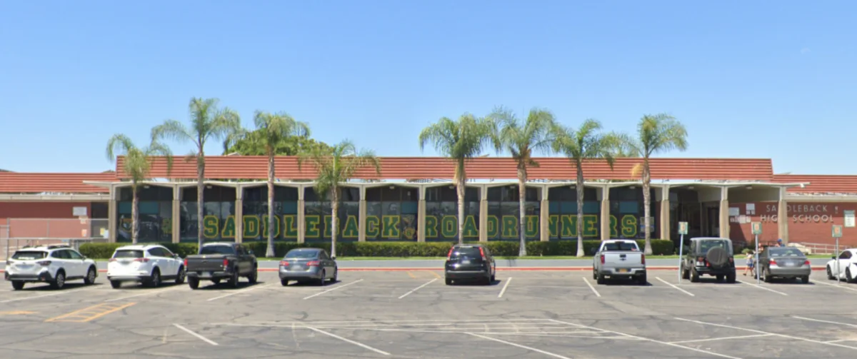 Saddleback High School in Santa Ana, Calif., in July 2022. (Google Maps/Screenshot via The Epoch Times)