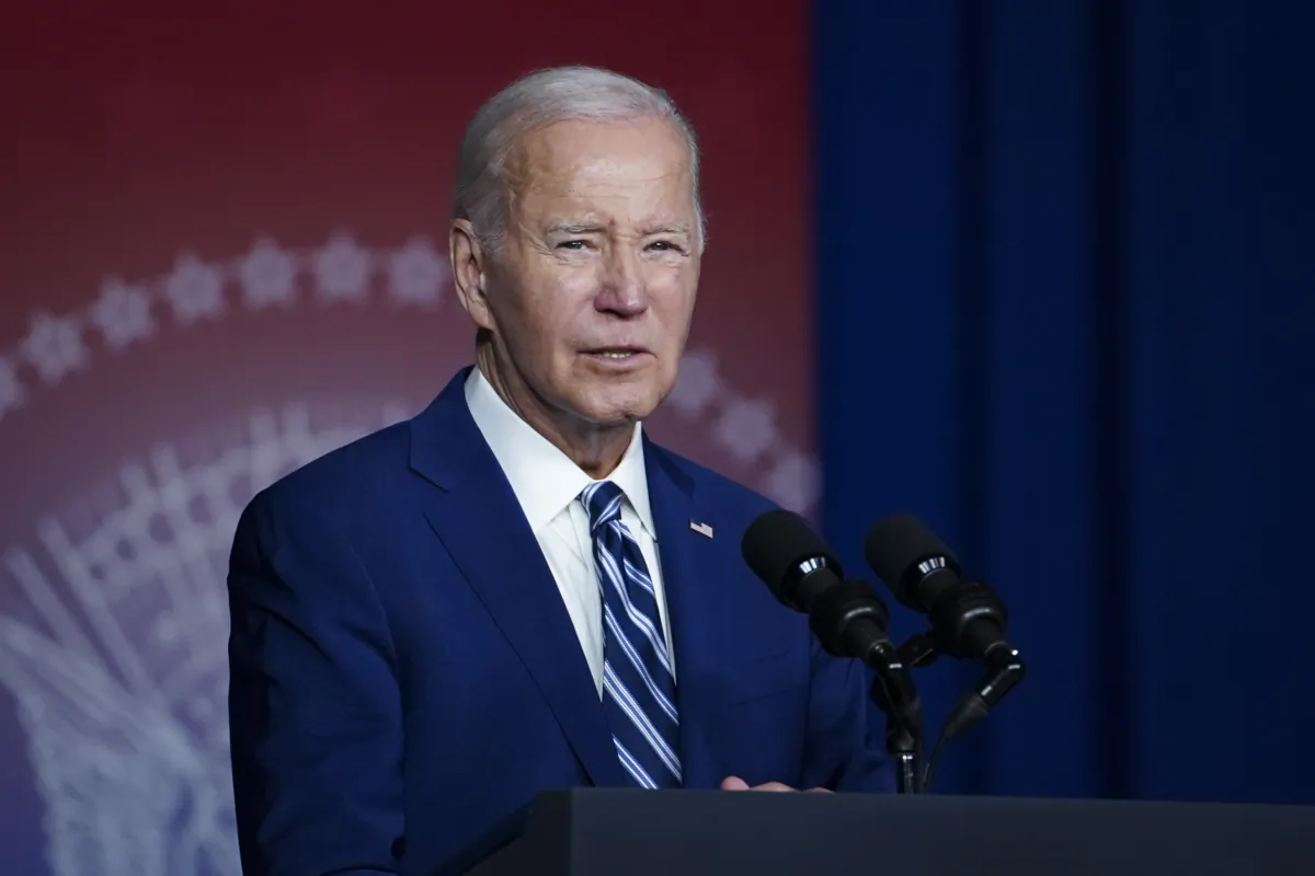 President Joe Biden in Salt Lake City on Aug. 10, 2023. (Madalina Vasiliu/The Epoch Times)
