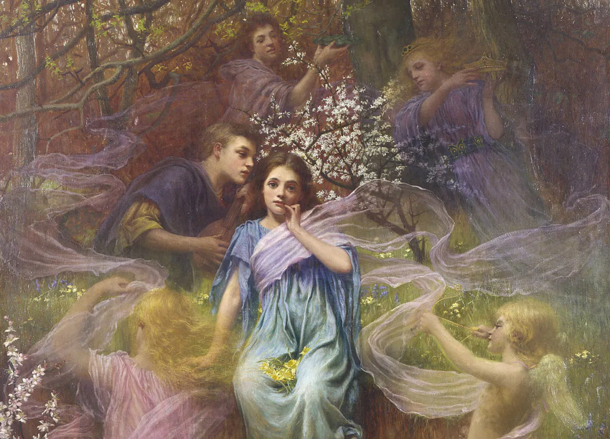 Detail of "Phantasy,"1896, by William Savage Cooper. (Public Domain)