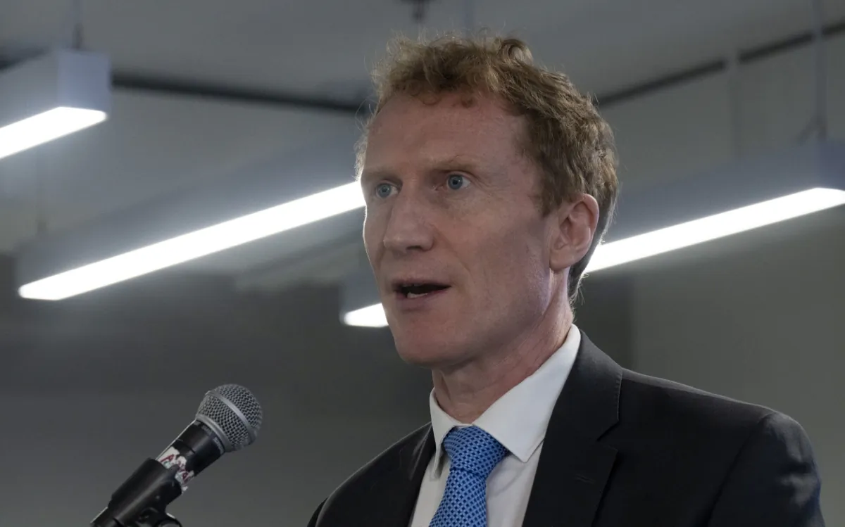 Then-crown-indigenous relations minister Marc Miller, now immigration minister, speaks during a news conference in Ottawa on June 28, 2023. (The Canadian Press/Adrian Wyld)