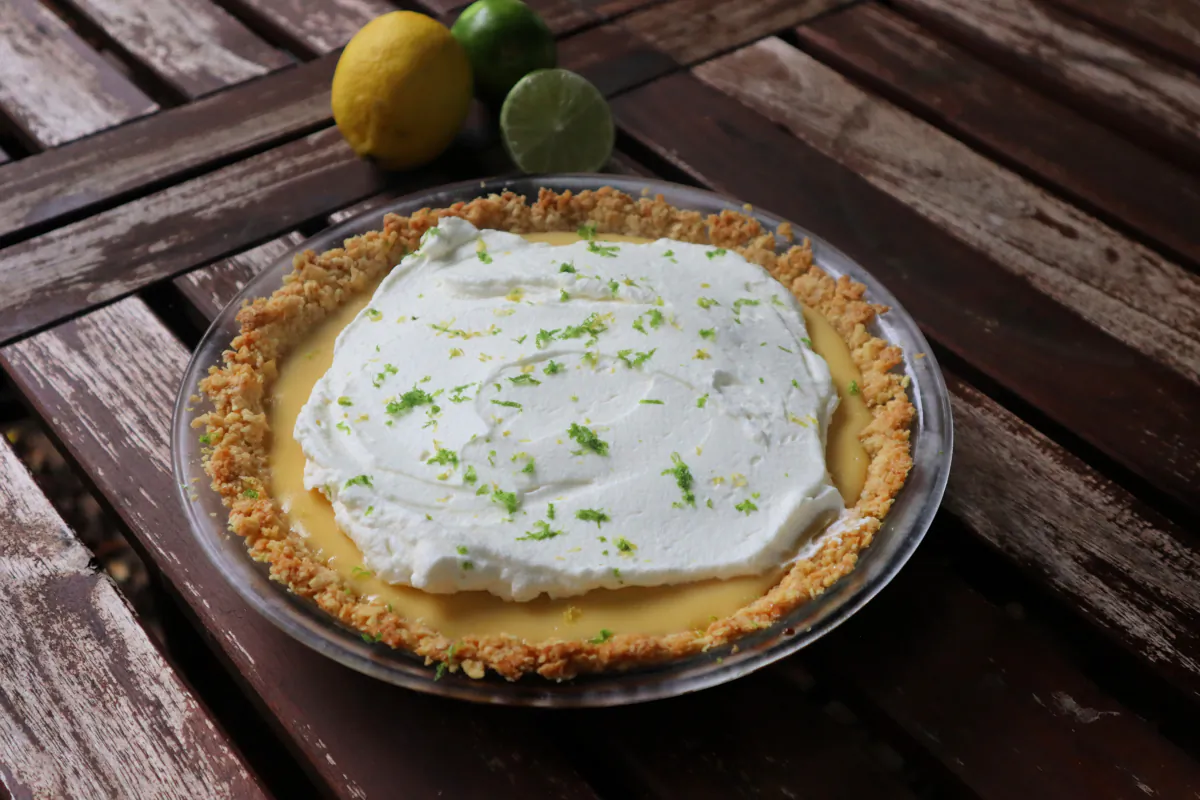 An Atlantic Beach pie is made with a saltine cracker crust. (Gretchen McKay/Pittsburgh Post-Gazette/TNS)