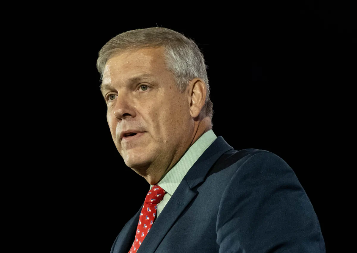 Rep. Barry Loudermilk (R-Ga.) speaks in Nashville, Tenn., on June 18, 2022. (Seth Herald/Getty Images)