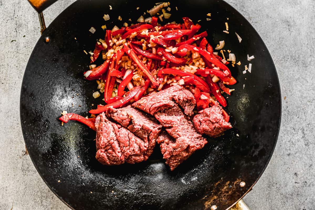 Making Thai Basil Beef
