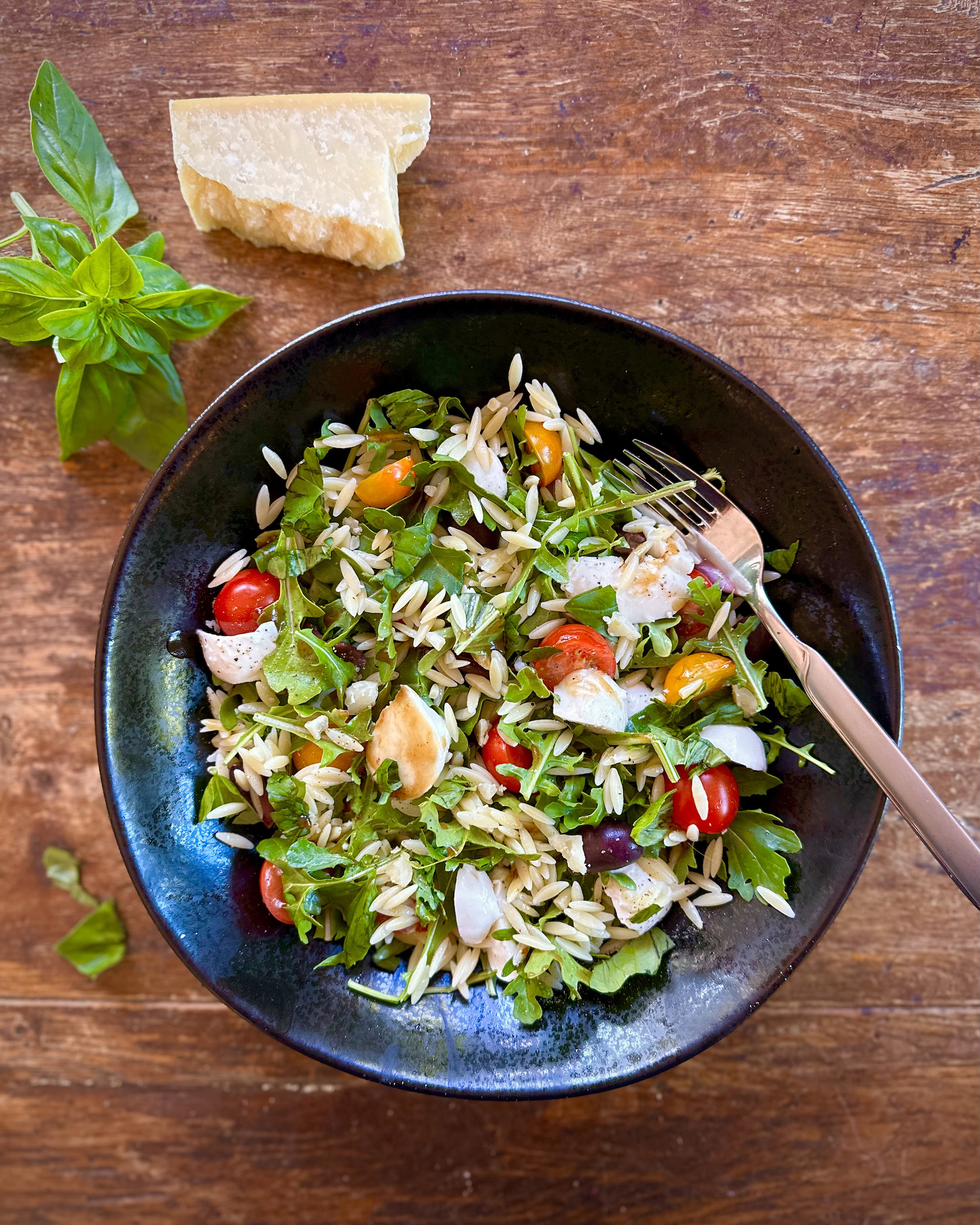 Tomato Arugula And Orzo Salad