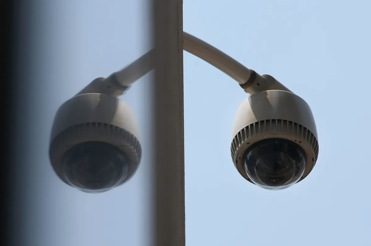 A security camera is seen  in New York City, on July 9, 2007. (Mario Tama/Getty Images)