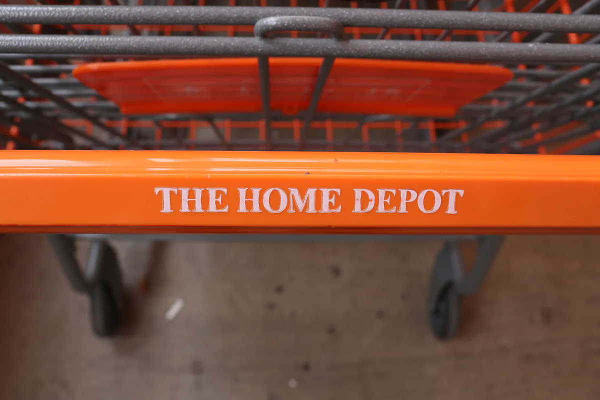 Shopping carts at a Home Depot store in Florida in a file photo. (Joe Raedle/Getty Images)