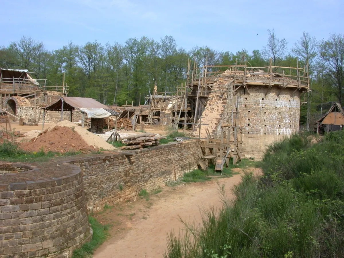 Guédelon castle was built using original methods and tools in 1997. (Courtesy  Guédelon)