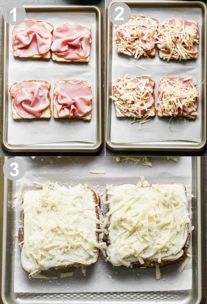 Making Croque Monsieur