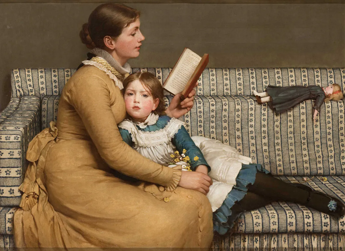"Alice in Wonderland," circa 1879, by George Dunlop Leslie. Oil on canvas. Brighton & Hove Museums, United Kingdom. (Public Domain)