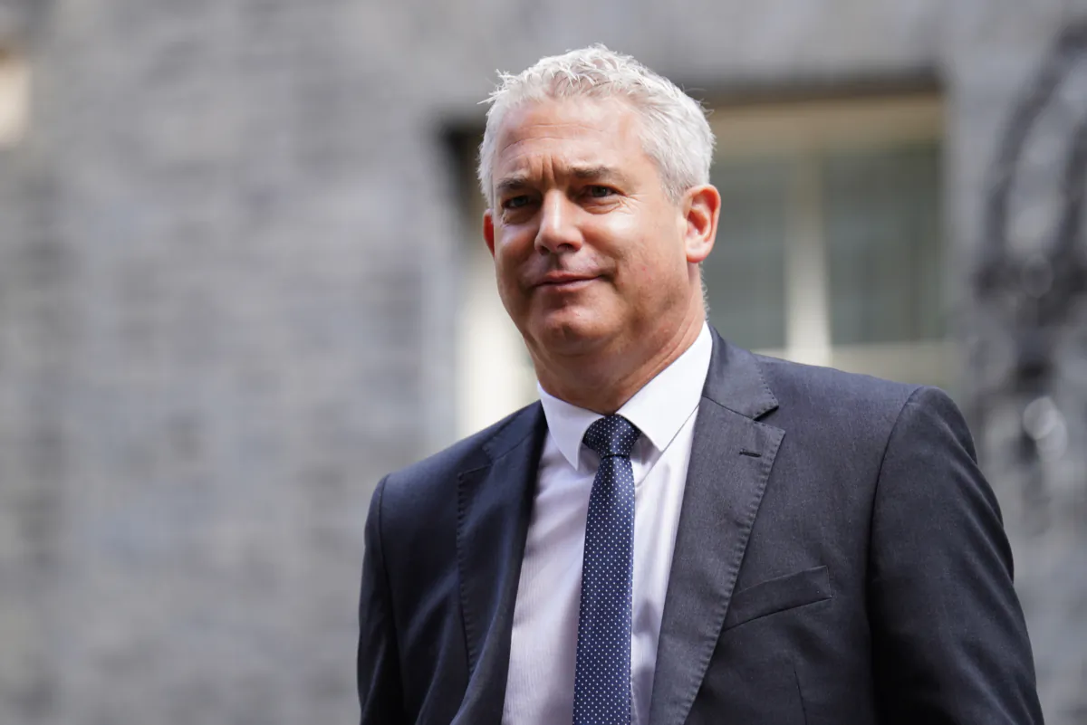 Health Secretary Steve Barclay leaves 10 Downing Street, London, on July 18, 2023. (James Manning/PA Wire)