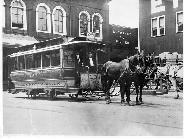 Elizabeth Jennings Graham refused to leave a streetcar similar to the trolley cart in New York City, circa 1890, shown here. (Edwin Levick/Archive Photos/Getty Images)