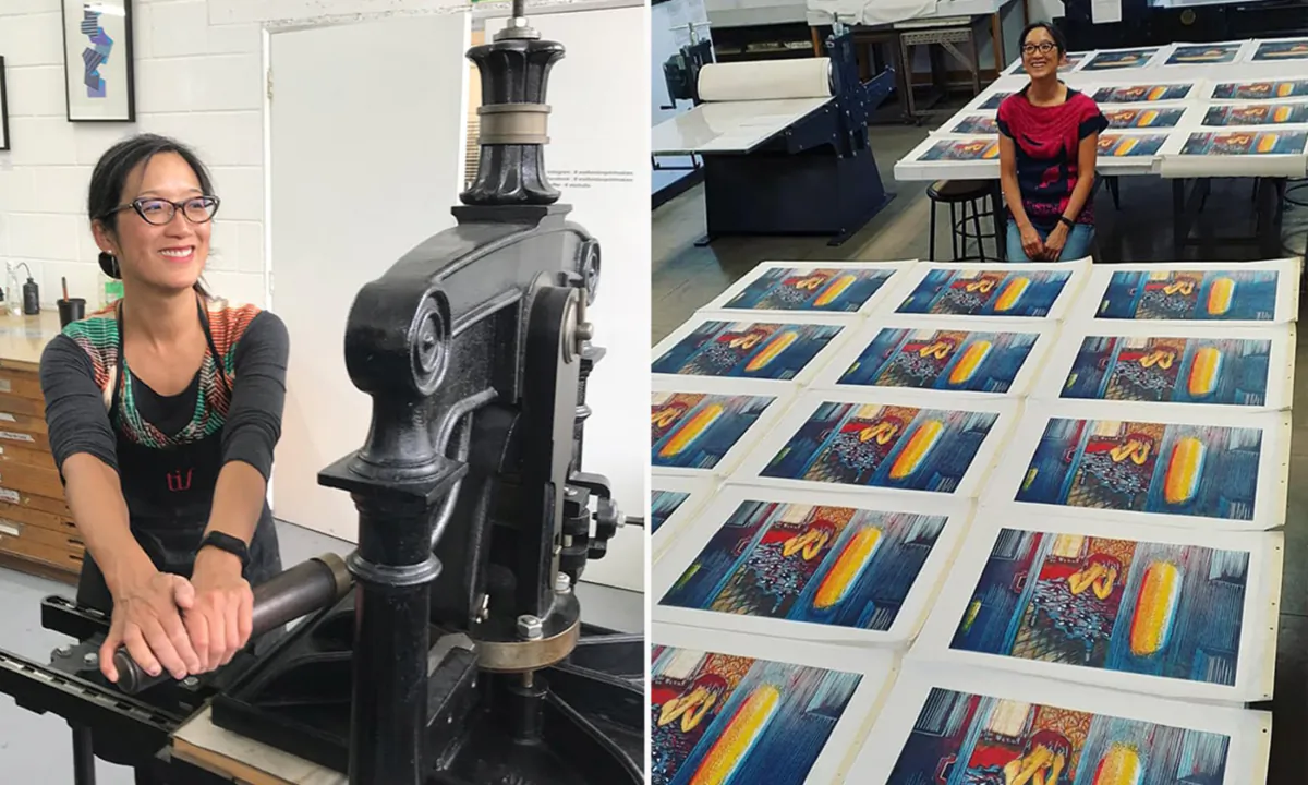 The exhibition, “Wuon-Gean HO: Before I Forget,” takes place at the Jockey Club Creative Arts Center in Shek Kip Mei, hong Kong. (Hong Kong Open Printshop)