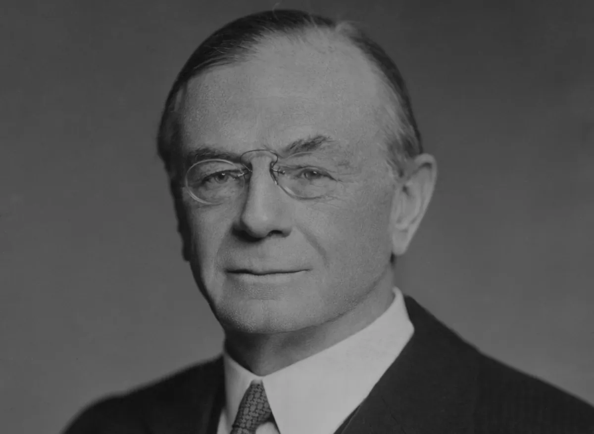 British Conservative Party politician, journalist, and Secretary of State for India and Burma Leo Amery in May 1940. (Elliott & Fry/Hulton Archive/Getty Images)