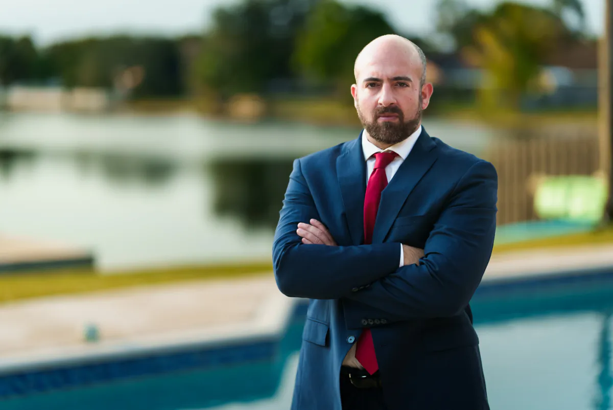 Mike Benz, executive director of the Foundation for Freedom Online and a former State Department official, in Fort Lauderdale, Fla. on Jan. 19, 2023. (Jack Wang/The Epoch Times)