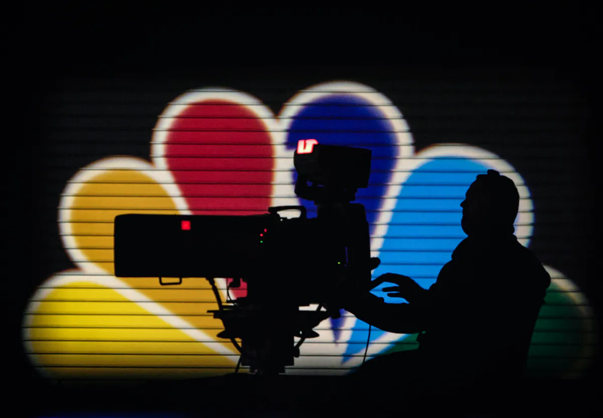 An MSNBC camera operator in Des Moines, Iowa, in a file photo. (Shaun Heasley/Getty Images)