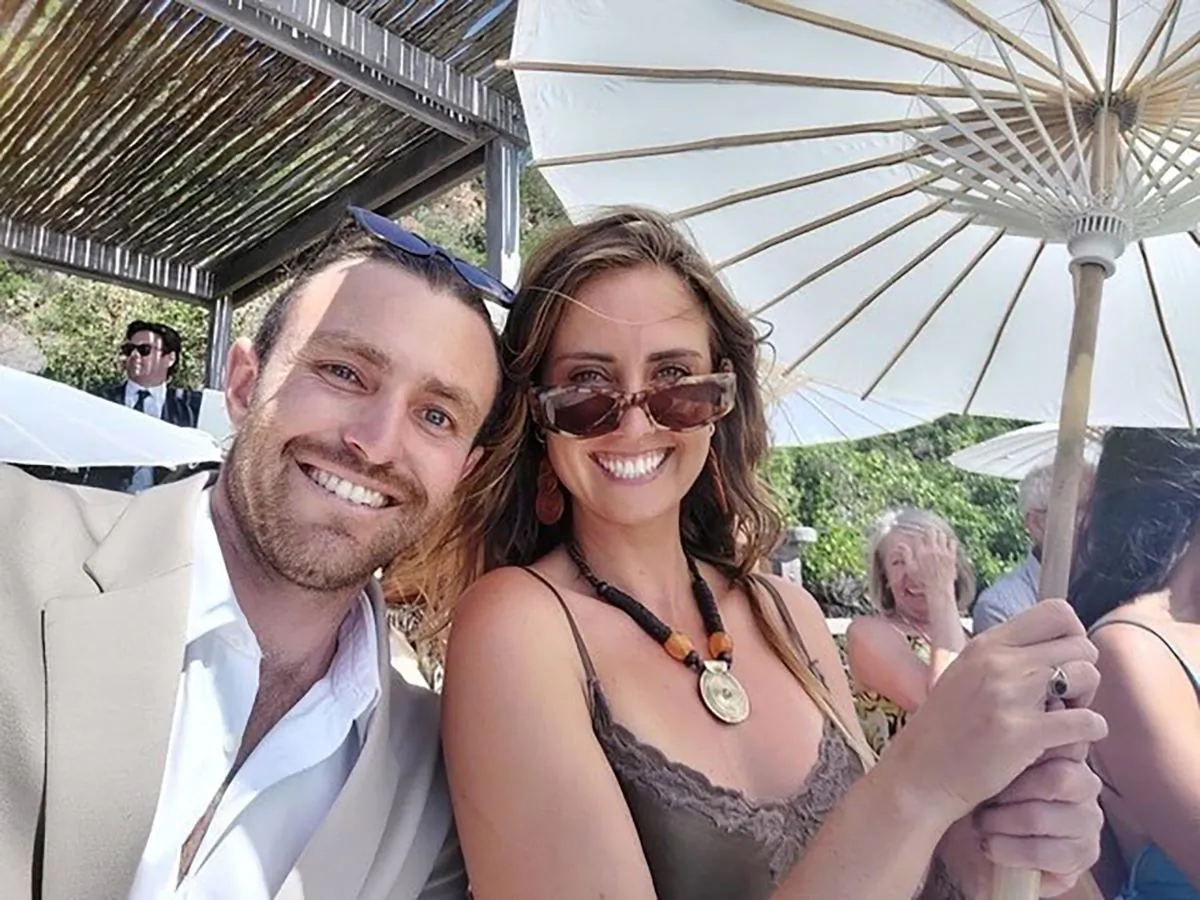 A supplied image obtained Tuesday, August 15, 2023 of Elliot Foote and Steph Weisse who are among four missing Australians. Four Australians are missing in waters off Indonesia’s Aceh province, with a search and rescue operation under way. (AAP Image/DFAT)