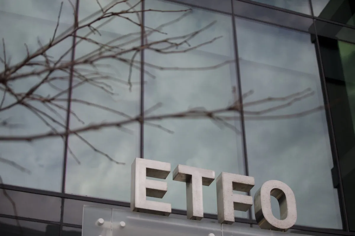 Elementary Teachers' Federation of Ontario (ETFO) headquarters is seen in Toronto, on Mar. 9, 2020. (The Canadian Press/Cole Burston)
