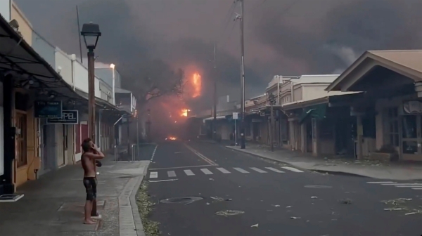 Smoke And Flames In Maui