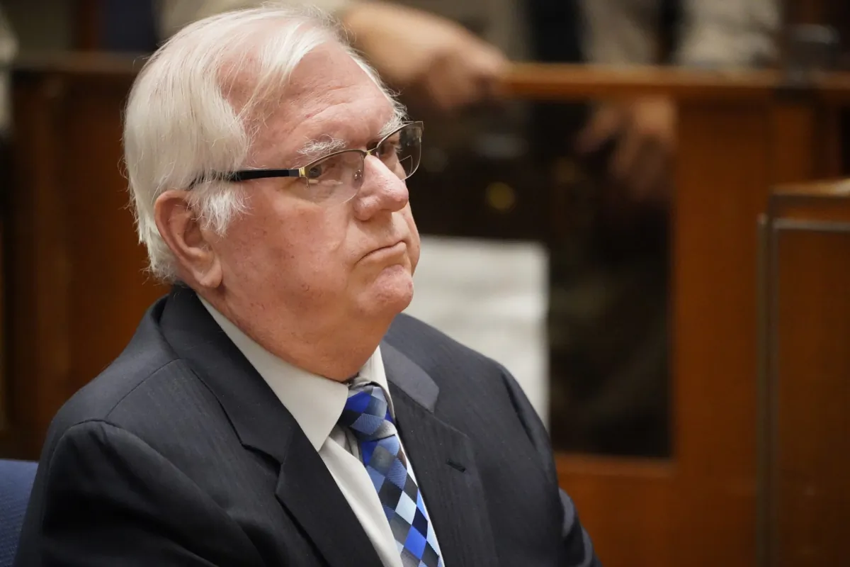 Orange County Superior Court Judge Jeffrey Ferguson appears during a hearing at the Clara Shortridge Foltz Criminal Justice Center in Los Angeles on Aug. 15, 2023. (Damian Dovarganes/AP Photo)