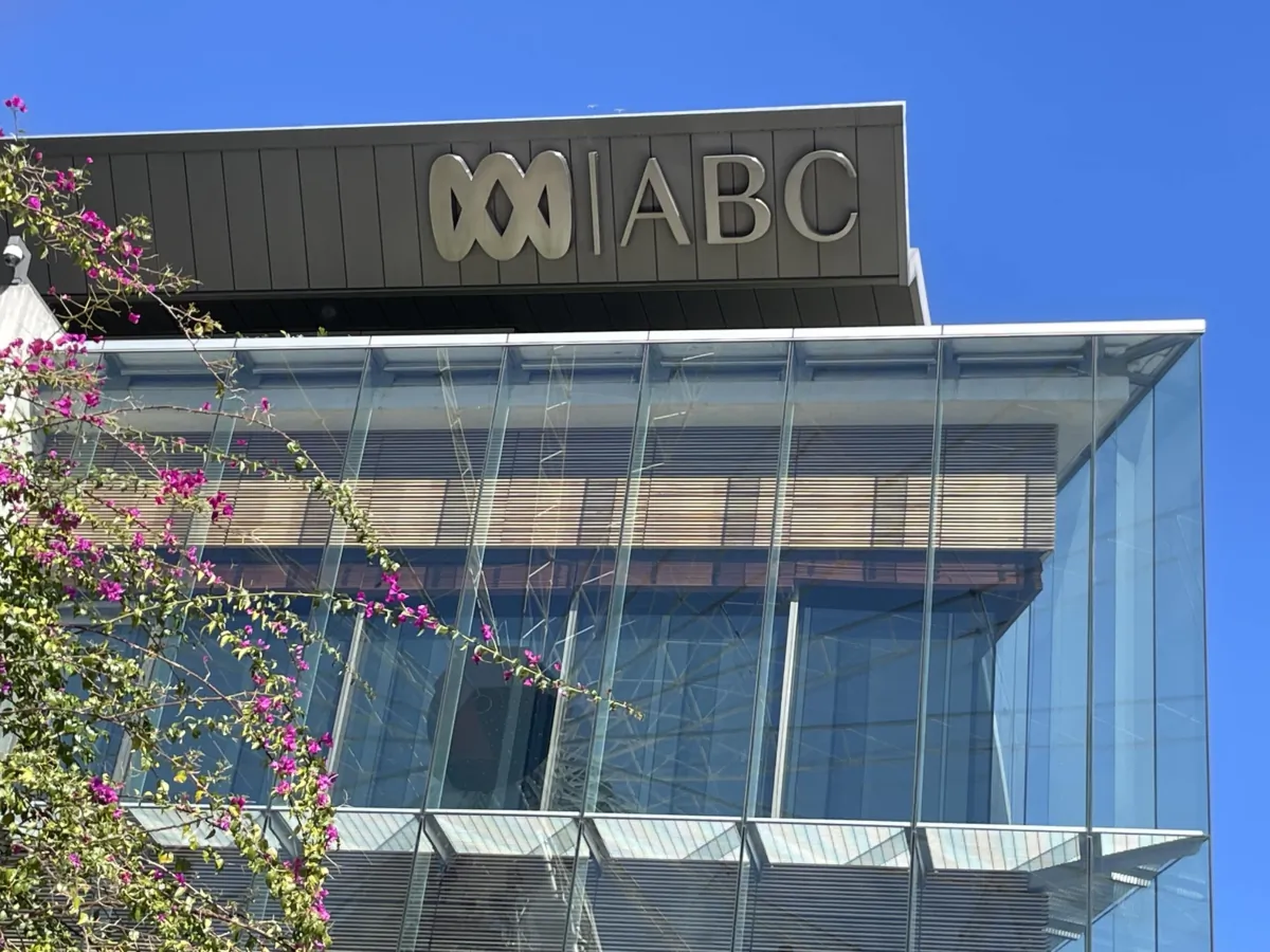 The Australian Broadcasting Corporation's studio in South Bank, Brisbane in Australia on Aug. 11, 2023. (Courtesy of Margery Dunn)