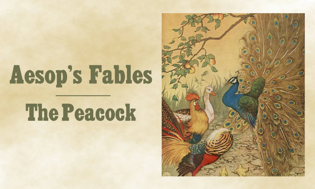 “The Peacock,” illustrated by Milo Winter, from “The Aesop for Children,” 1919. (PD-US)