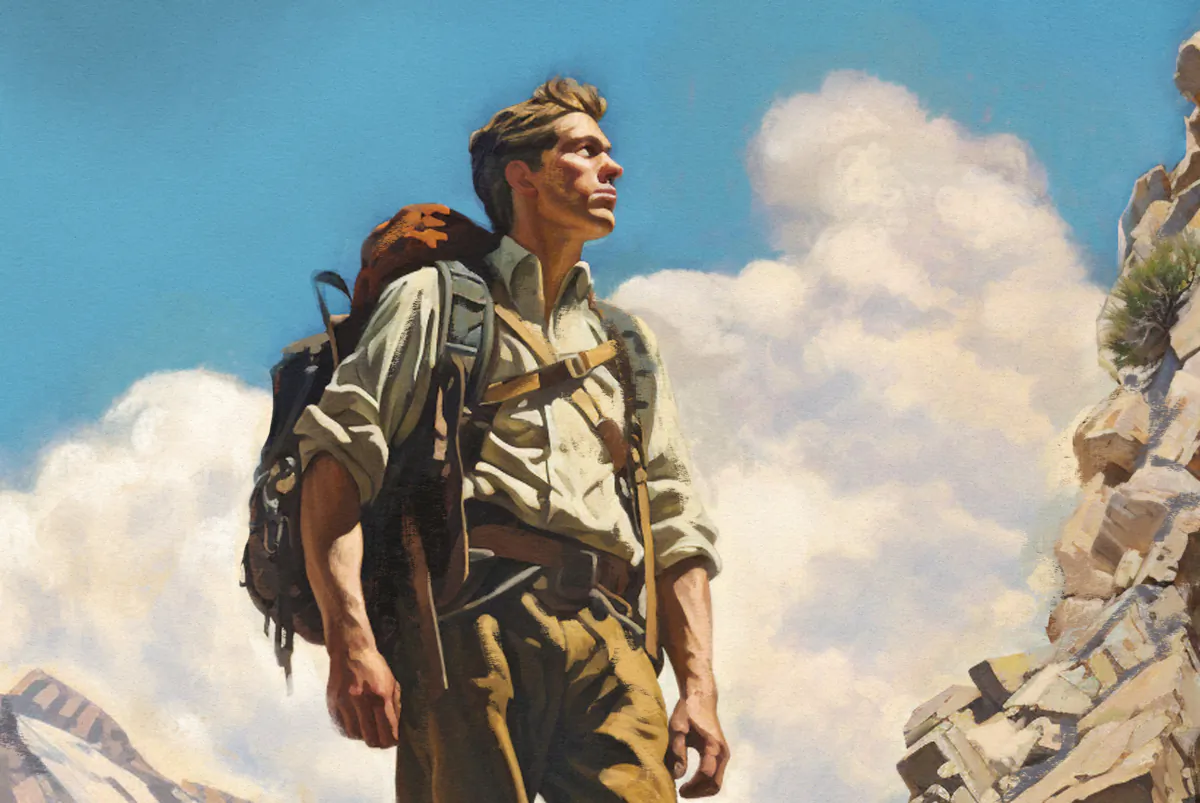 In his book "Manhood's Morning," Joseph A. Conwell encourages young men to go at life with gusto, overcoming difficulties and setbacks with a noble character. (Biba Kayewich)