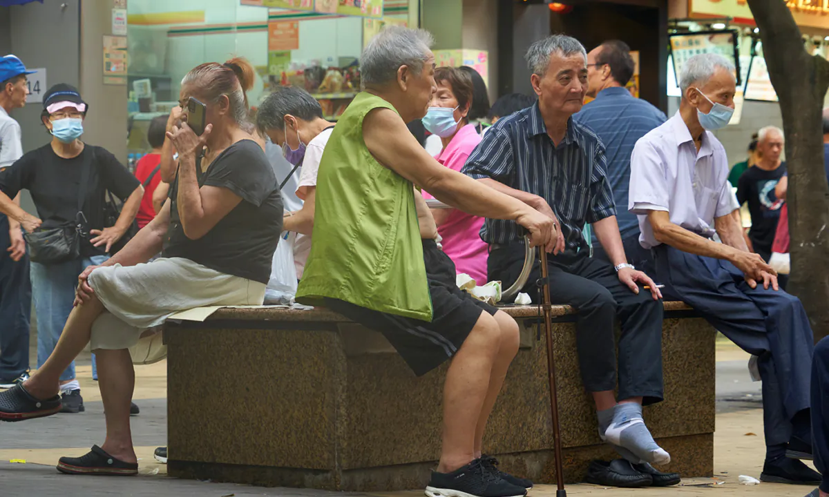 On Aug. 15, the Census Department released the latest population projection figures, estimating that the elderly population in Hong Kong will reach 2.74 million by 2046. (Kiri Choi/The Epoch Times)