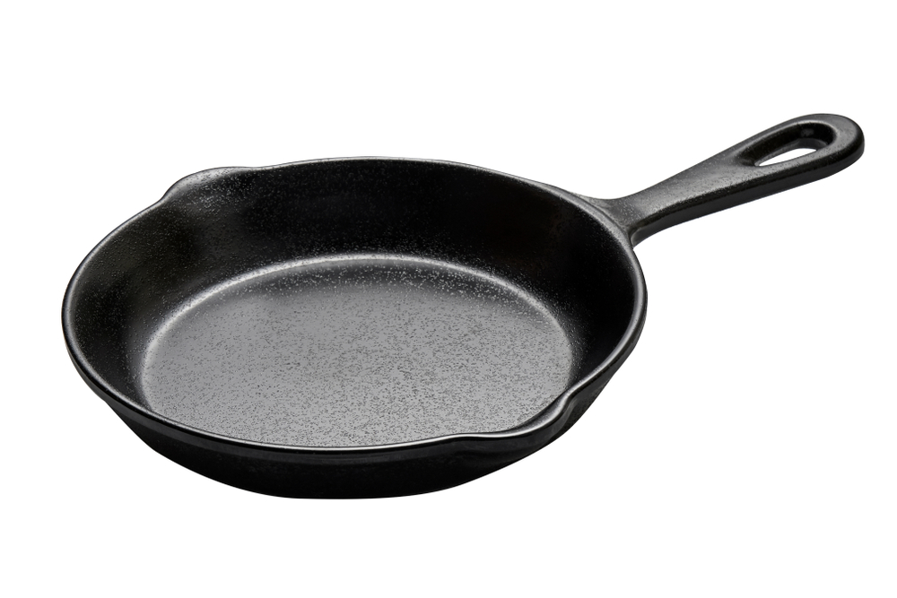 Cast Iron Skillet Empty Cast Iron Pan With Handled Isolated