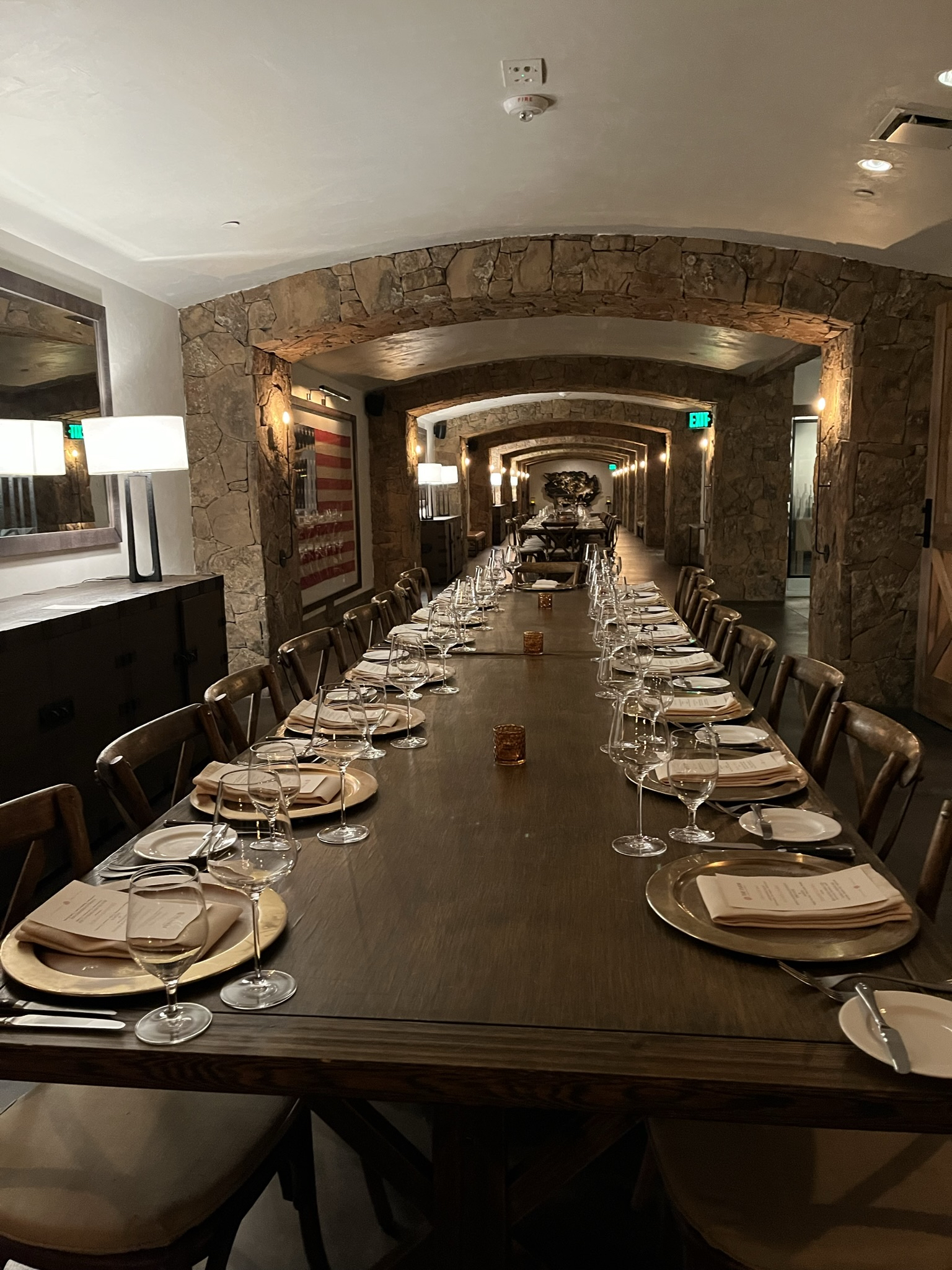 Huge wine cellar at Cheyenne Club, Brush Creek Ranch