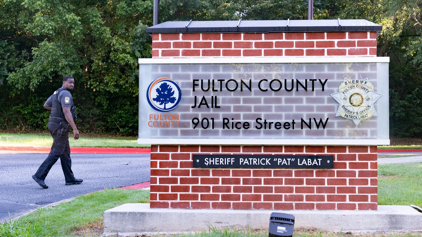 View of Fulton County Jail Where Trump is Expected to Be Booked | EpochTV