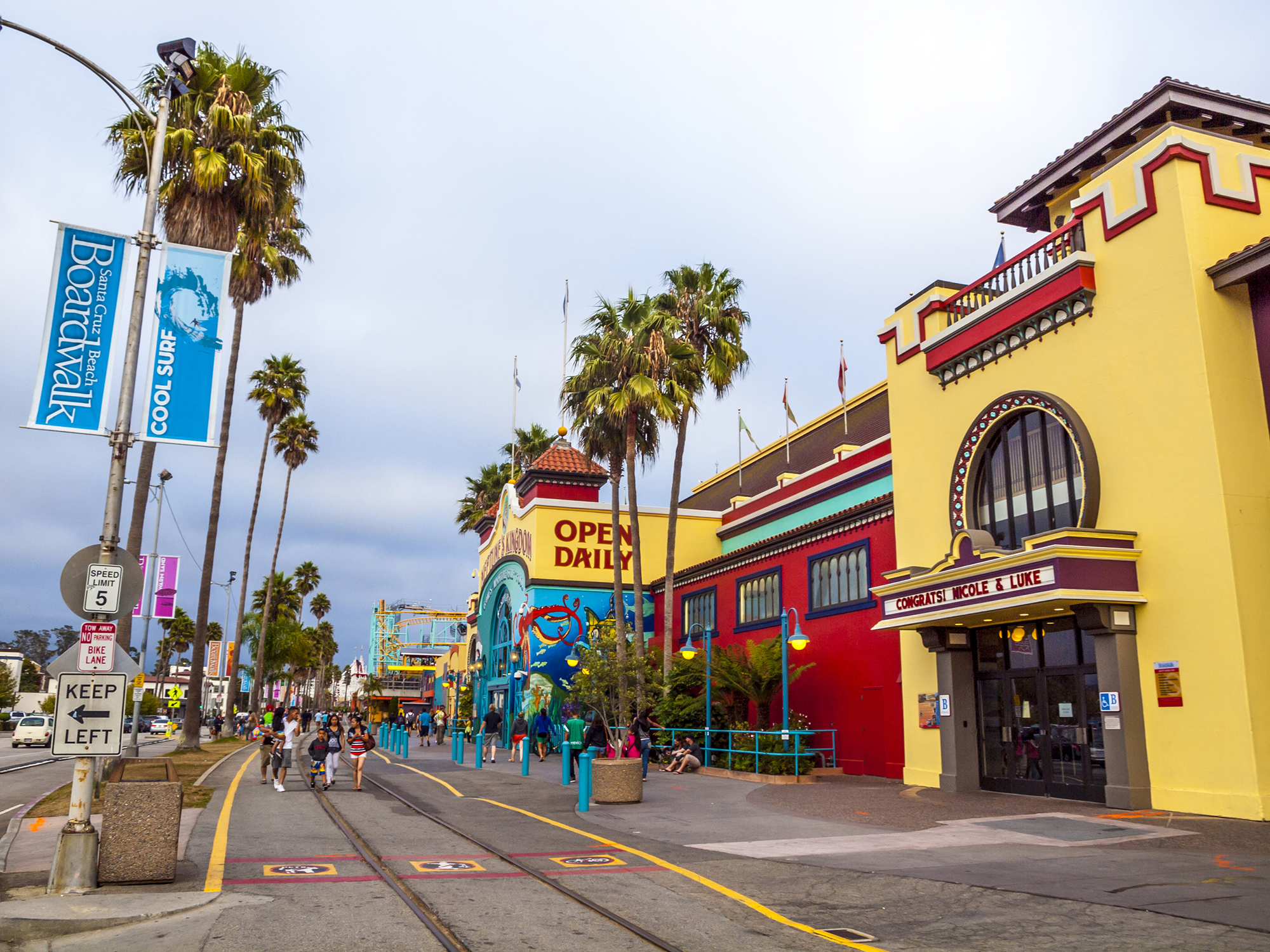 The Santa Cruz boardwalk, opened in 1907, is the oldest amusement park in California.