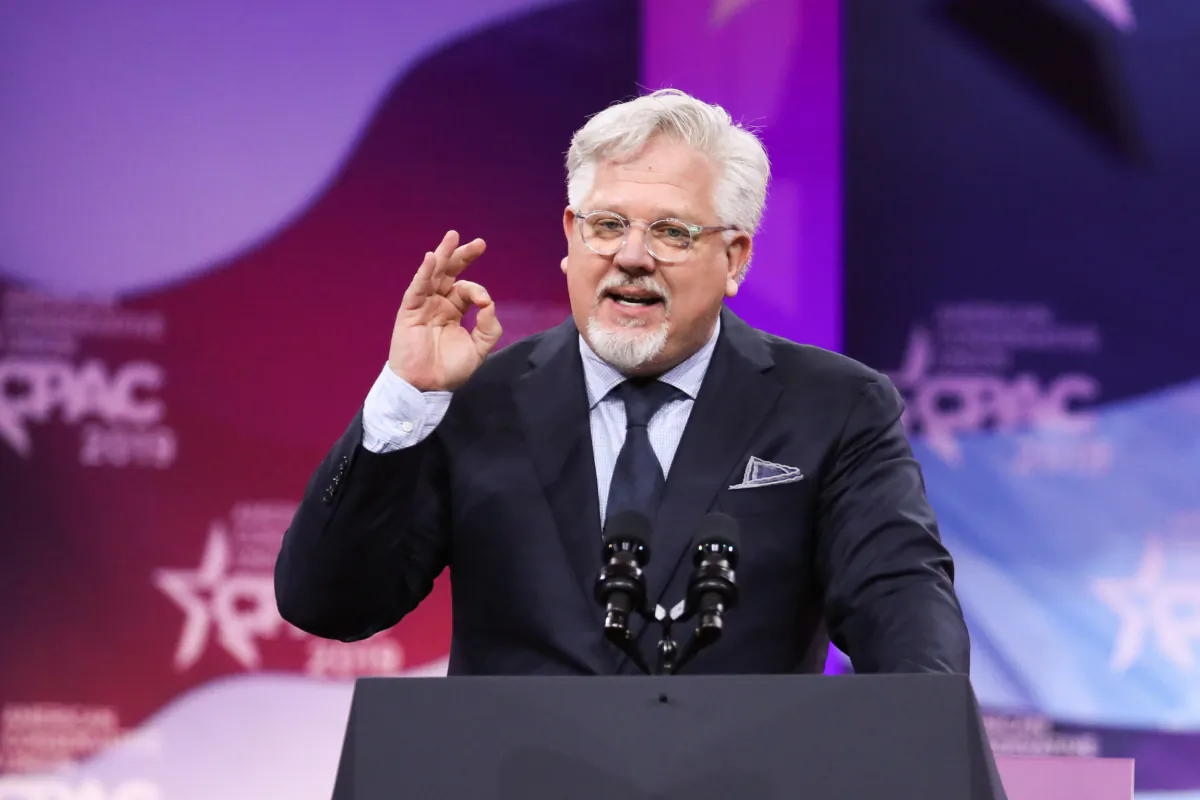 Glenn Beck from Blaze TV at the CPAC convention in National Harbor, Md., on March 1, 2019. (Samira Bouaou/The Epoch Times)