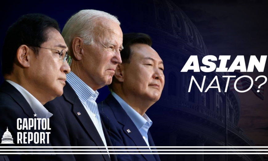 Japanese and Korean leaders meet President Biden at Camp David for historic talks.
