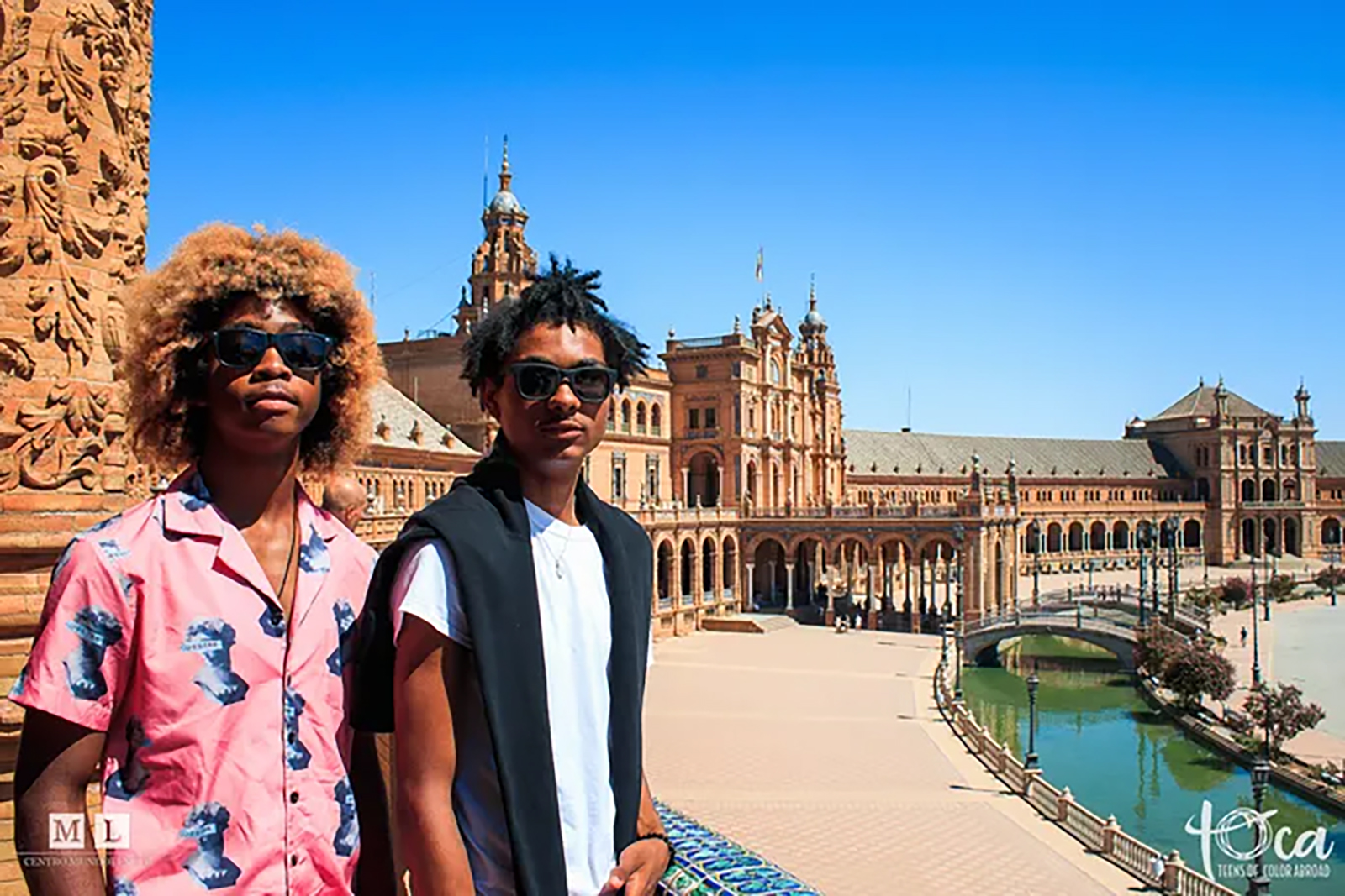 Teens of Color Abroad in Sevilla, Spain.