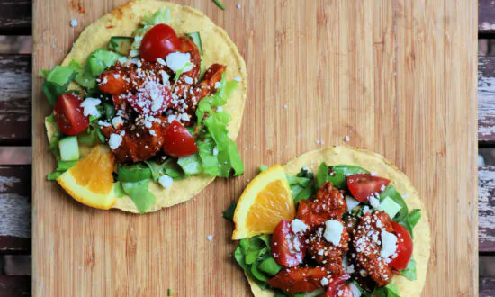 Spicy Shrimp Tostadas
