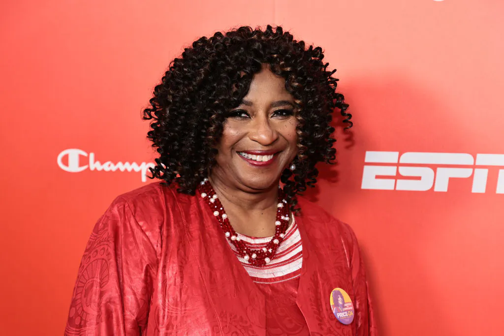Pamela Price attends the premiere of ESPN Fifty/50 Exhibition & "37 Words" at The Paley Center for Media in New York on June 1, 2022. (Jamie McCarthy/Getty Images)