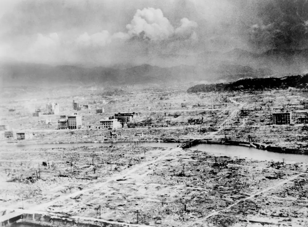 The atomic bomb's devastation of Hiroshima, Japan in 1945. (Everett Collection/Shutterstock)