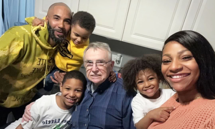 Family Adopts Lonely 82-Year-Old Widowed Neighbor as Their 'Honorary Grandpa'