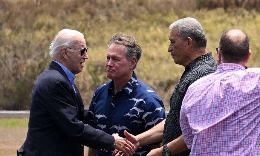 Biden in Hawaii as Wildfire Rescue Continues; 850 Still Missing.