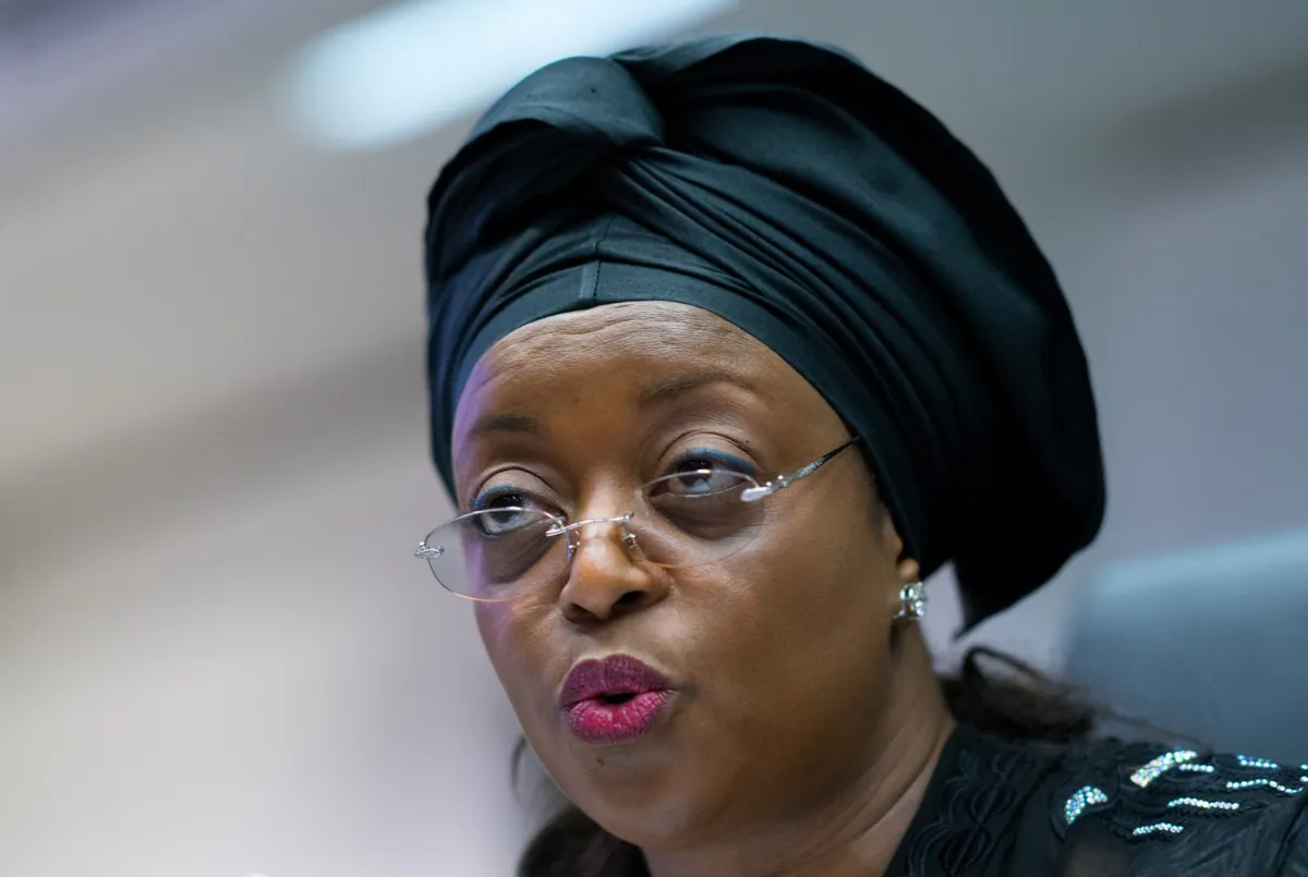 Nigeria's Diezani Alison-Madueke, minister of petroleum resources speaks to journalists prior to an OPEC meeting in Vienna, Austria on June 11, 2014. (Joe Klamar/AFP via Getty Images)