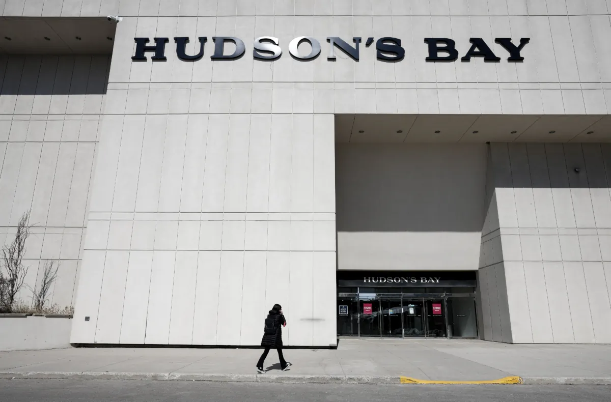 A Hudson's Bay department store is shown at Sherway Gardens in Toronto on March 9, 2023. (The Canadian Press/Nathan Denette)