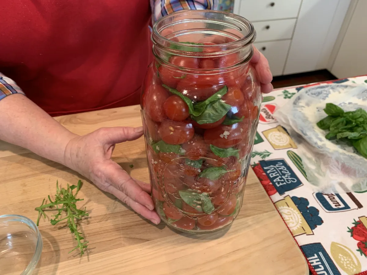 The breakdown of sugars in fermented tomatoes gives them a delightful tangy flavor. (Mary Bryant Shrader)