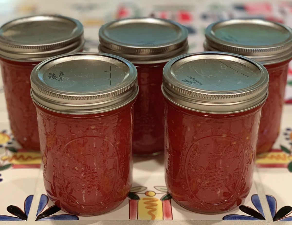 Home-canned crushed tomatoes are a pantry staple. (Mary Bryant Shrader)